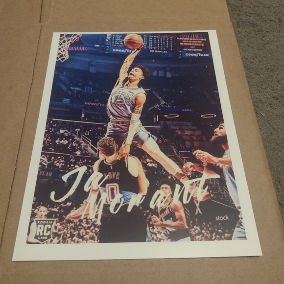 JA MORANT GRIZZLIES AMAZING DUNK ATTEMPT OVER KEVIN LOVE 8.5x11 GLOSSY POSTER!🔥 - Picture 7 of 7